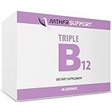 MTHFR Support Tricobalamin Lozenges | 3000mcg Vegan B12 Methylcobalamin Lozenges | Chewable Vitamin...