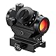 Feyachi RDS-10 Red Dot Visier 4 MOA Rotpunktvisier Zielfernrohr Airsoft Visier mit 1 Zoll Riser Mount für 20mm/22mm Picatinny Rail