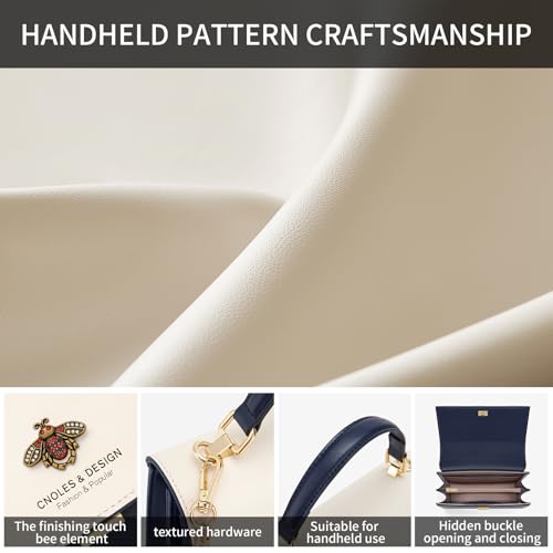 Bolso bandolera de cuero para mujer miniatura 6