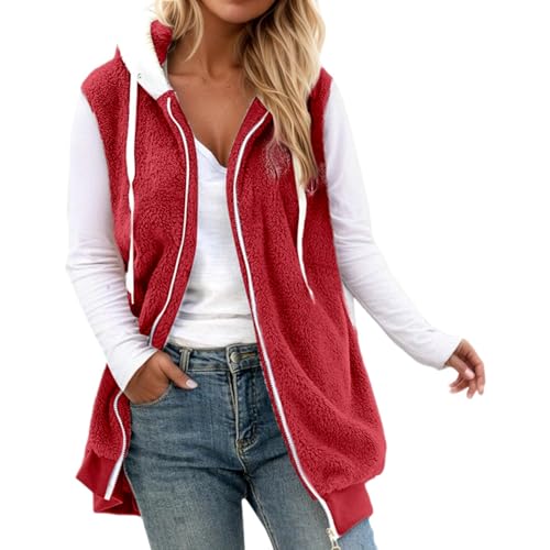 Gilet polaire à capuche femme pour rester au chaud confortablement tout l'hiver