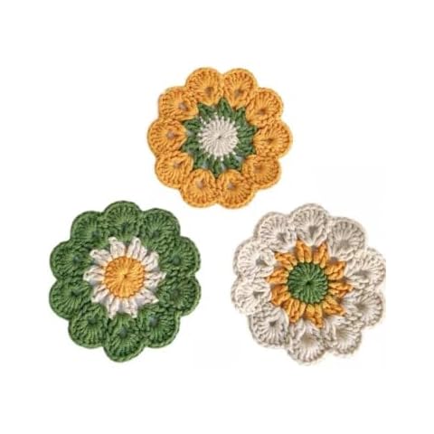 Personalized Flower Coasters for Drink Set Customized Cup Coasters for Home Cover