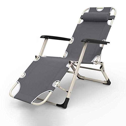 Bain de soleil pliable ajustable fauteuil relax exterieur pour plage et cour - 2
