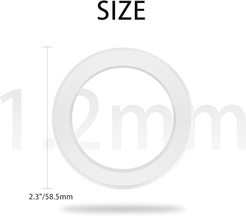 Miniatura 6 de Anillos adaptadores magnéticos compatibles con Magsafe – 2 anillos magnéticos para iPhone 16/15/14/13/12, compatibles con carga inalámbrica Magsafe