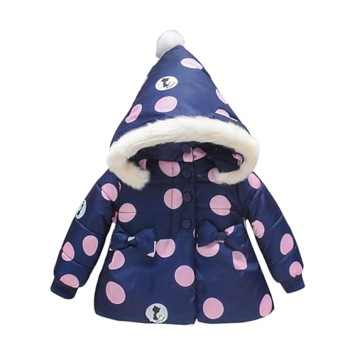 luohaibell Chaqueta Bebé Niños Chica Caliente Manga Larga Ropa Exterior Con Capucha Cremallera Chaqueta Ligero Chaquetas Casual Otoño Invierno Abrigo (Blue, 18-24 Months)