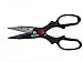 Very Sharp Multi Purpose Scissors - Reinforced Blade Shears, Left and Right Handed for office, kitchen, sewing, gardening