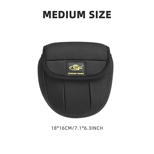 SF Spinning Reel Cover Case Bag Pouch Glove Fit up 7000 or up Series Spinning Reels L - Thumbnail 6
