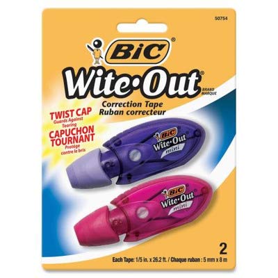 BIC Products - BIC - Wite-Out Mini Twist Correction Tape, Non-Refillable, 1/5