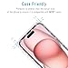 Bencuku (2 Pack) Screen Protector for iPhone 15 Tempered Glass 6.1-inch, Easy to Install, Bubble Free, 9H Hardness