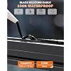 WELLUCK Black Silicone Caulk, 100% Waterproof Silicone Sealant Adhesive Caulking,for RV, Kitchen,Bathroom, Window, Door, Glass, Auto Leak Sealing 10.2FL.OZ/300ML(1 Pack)