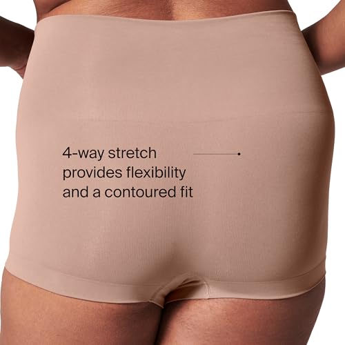 Image of SPANX SPANXshape ExtraOrdinary Boyshort - Sculpting Compression - Women's Shapewear Underwear - Recycled Nylon Fabric Blend