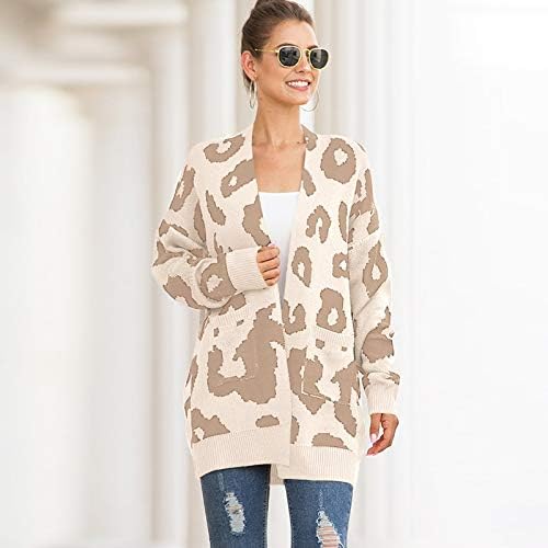 leopard cardigan sweater