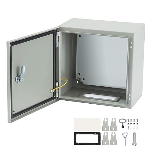 Electrical Enclosures 12”Hx12”Wx8”D Nema 4X Steel Electrical Box W/Removable Inner Panel,Water & Dust Proof Ideal For Outdoor/Indoor Electrical Junction Box. #TOP11