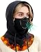 JOEYOUNG 3 in 1 Winter Thermal Balaclava Hood, Breathable Fleece Windproof Face Ski Mask with Ear Loops - Men Women Cold Weather