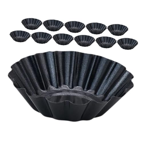 ABOOFAN 12 Moldes Para Tartaletas De Huevo Moldes Para Cupcakes Moldes Para Magdalenas Herramientas Para Hornear Tartaletas De Huevo Moldes Para Magdalenas Reutilizables Moldes Para