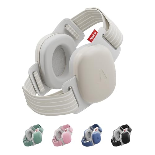 Alpine Muffy Baby Comfort - Protects Hearing for Babies and Toddlers - CE & ANSI Certified - Headband for Safe fit & Comfort - Adjustable for Ages 3-48 Months - 24dB Sound Reduction Sand