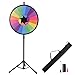 WinSpin™ 24" Editable Color Prize Wheel of Fortune 18 Slot Floor Stand Tripod Spin Game Tradeshow Carnival