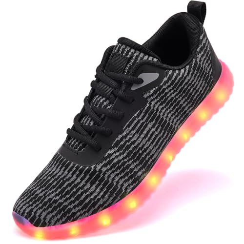 Light Up Shoes for Women Men, LED Sneakers USB Charging Unisex Adult Glow Party Cool Dancing Shoes