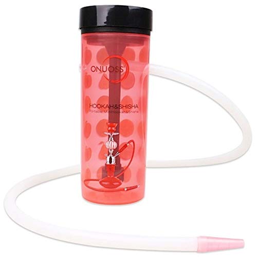 MAEE Easy to Clean Hookah 1 Pc Plastic Bottle Portable Hookah Set Silicone Hose Hooka for Family Bar