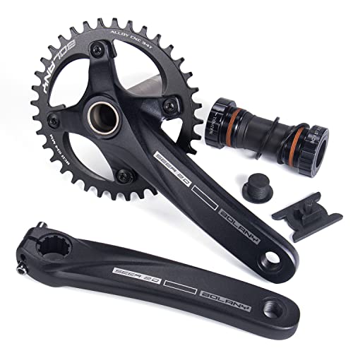 Pédalier VTT 104BCD BOLANY mono-plateau 34T axe creux intégré manivelle 170 mm