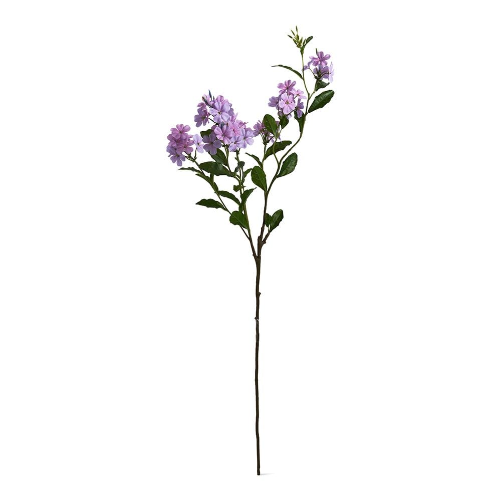 homes r us هومز أر أسSingle Plumbago Flowe Stem, Lavende & G een - 85 cm