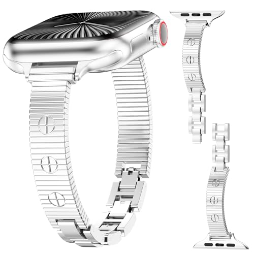 YMHML �f�U�C�i�[ �h���b�V�[�o���h Apple Watch�o���h �����p 40mm 41mm 42mm 44mm 45mm 46mm 49mm 38mm�ɑΉ� �X�����u���X���b�g ���킢���W���G���[���^���X�g���b�v iWatch Series 11 