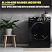 Equator All-in-One Washer Dryer VENTED-DRY 30% FASTER than Condense 15lb 110V in Black