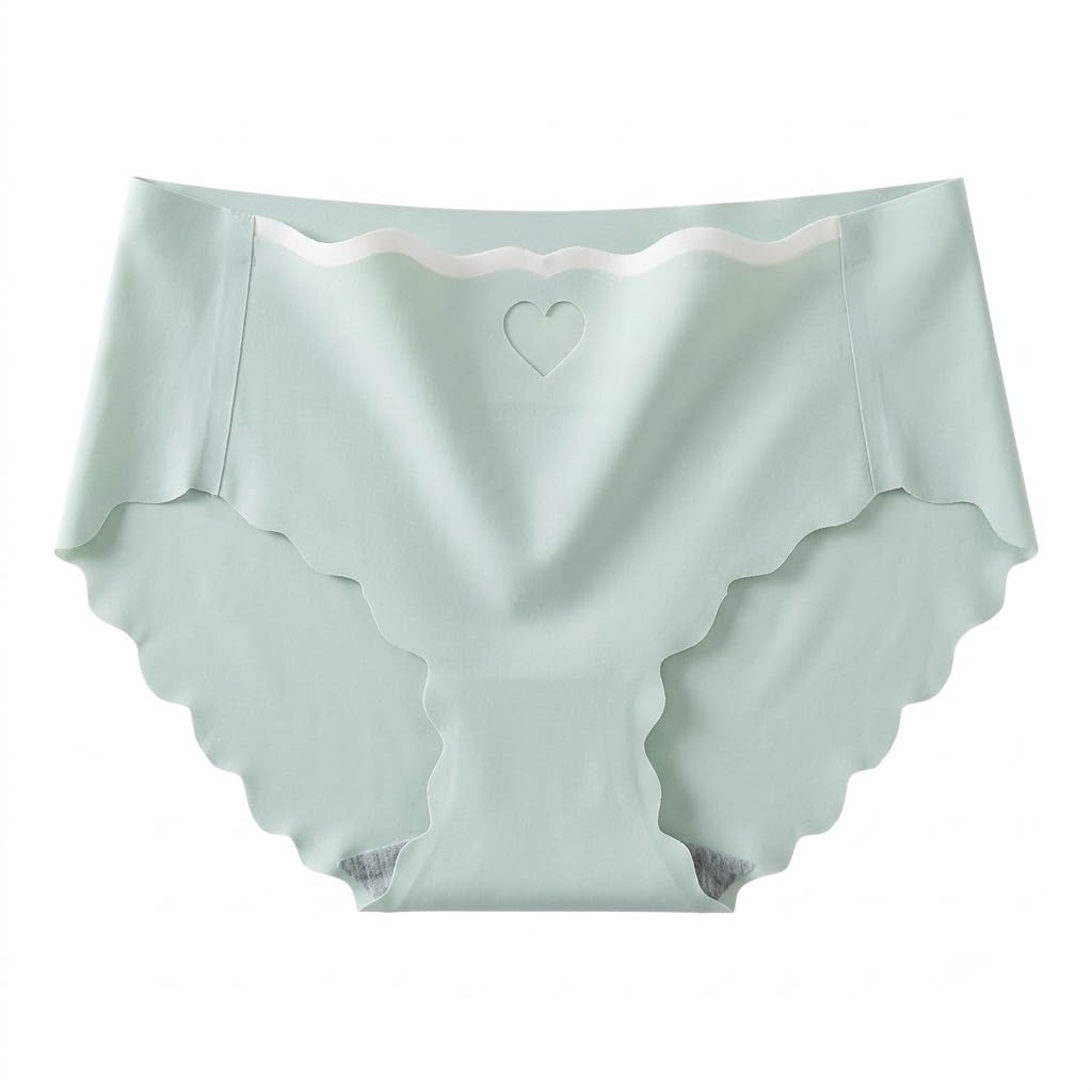 vikimo Women's Seamless Panties, Mid-Rise Briefs in Mint Green-picture-34
