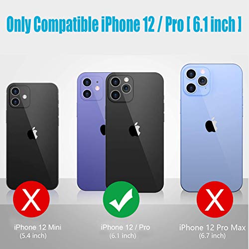 Battery Case for iPhone 12/12 Pro, Enhanced 7000mAh Ultra Thin Portable Protective Smart Charging Case Compatible with iPhone 12/12 Pro (6.1 inch) Rechargeable Extended Battery Charger Case (Black)