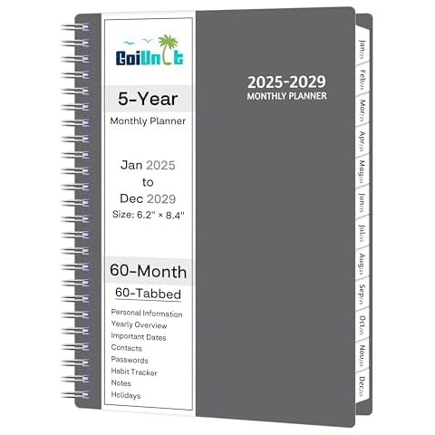 GoiUnlt 5-Year Monthly Planner Cover