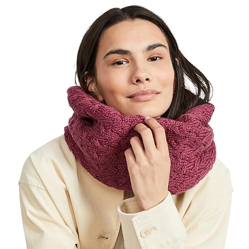 Irish Cable Scarf for Women Super Soft Merino Wool Made in Ireland One Size