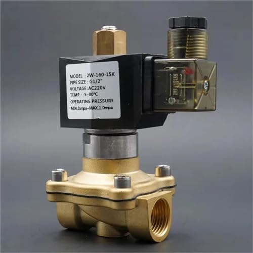 Électrovanne eau 1" DC24V haute pression 10Mpa en laiton durable