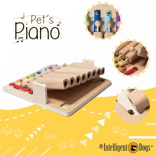 My Intelligent Dogs Interaktives Hundespielzeug Intelligenz - Intelligenzspielzeug für Hunde & Katze - Interaktives Spielzeug Hund, Katzenspielzeug - Denkspiele für Hunde - Piano