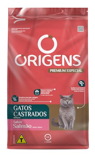 Adimax Ração Origens Para Gatos Castrados Sabor Salmão - 10 1Kg