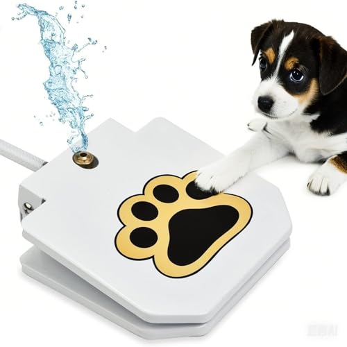 Fontaine à eau pour chien extérieure blanche distributeur d'eau fraîche - 2
