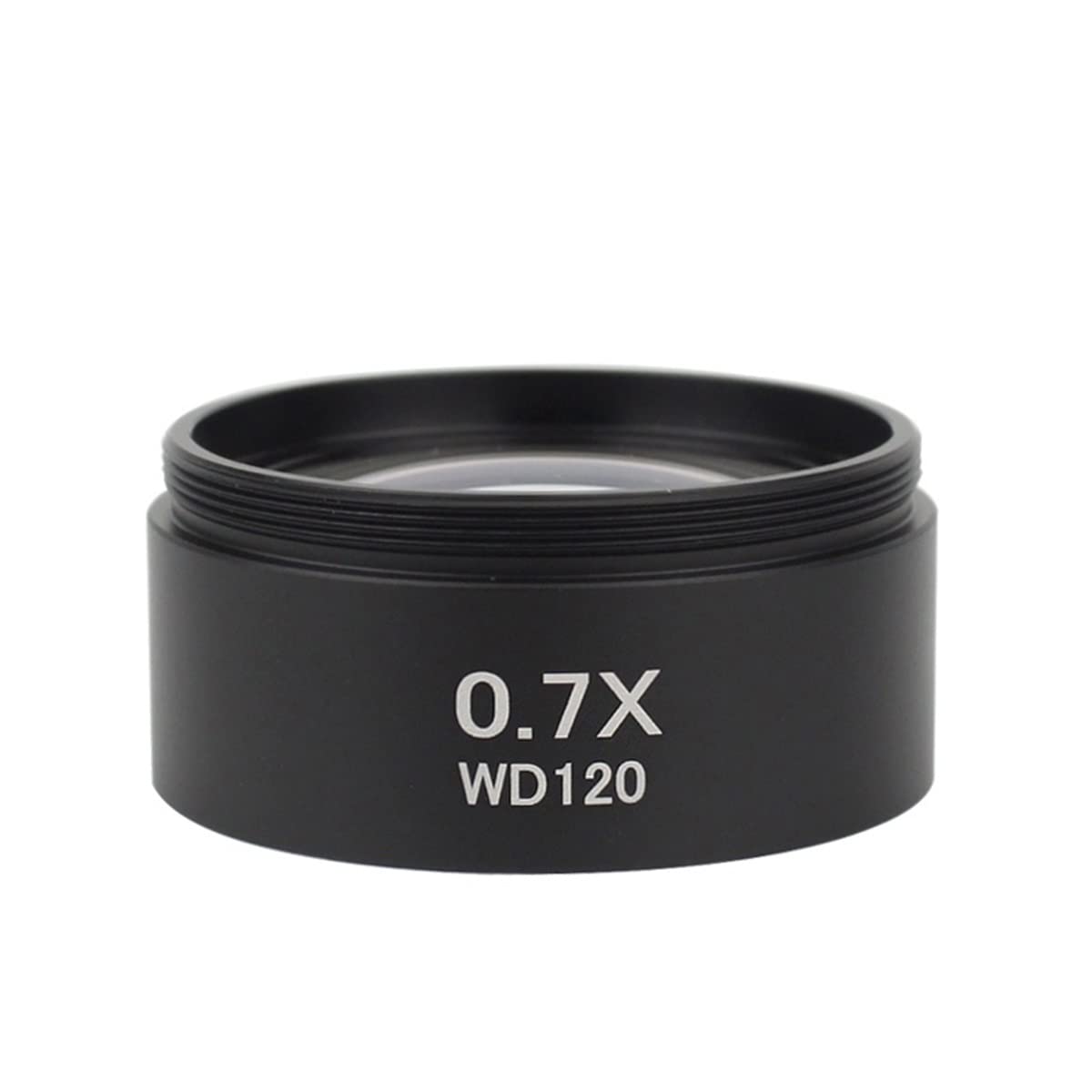 Microscope WD165 0.5X 0.7X 0.75X 1.5X 2.0X Auxiliary Objective Lens Thread 48mm Barlow Glass Lens for Stereo trinocular Microscope(0.7X)