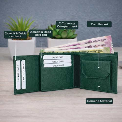 FOXLAYER Men's Slim Bifold Wallet - Image 6