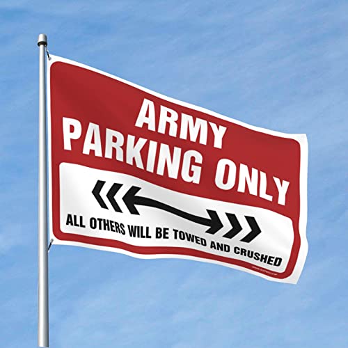 Drapeaux Army Parking Only 152x244 cm pour décoration extérieure