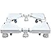 ZCRFY Base para Nevera Y Lavadora Base Ajustable Móvil Lavadora Appliance Trolley para Lavadora Y Secadora 4 Ruedas Giratorias De Goma Y 8 Pies Strong Mobile,White