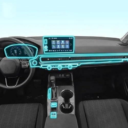 Film PPF Honda Civic 2021-2023 protection écran tactile et intérieur auto