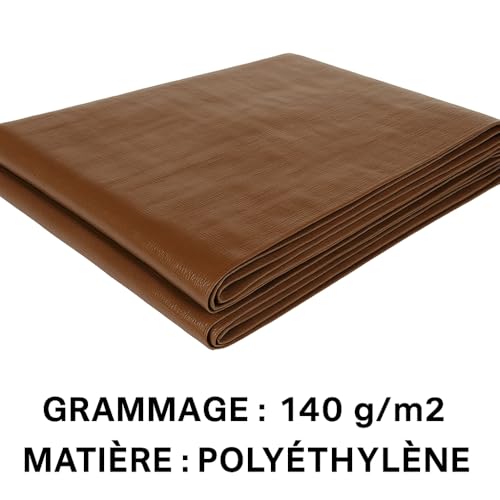 Bâche de protection extérieur imperméable TERRE JARDIN 140g/m² bâche bûche bois jardin 4x5m - 3