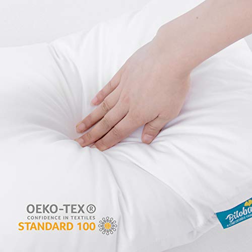 2 Pack Baby Toddler Pillow 13" X 18" With 100% Cotton Pillowcase Ultra Soft & Breathable Baby Toddler Pillows For Sleeping Machine Washable Small Toddler Pillow For Kids Travel #TOP4