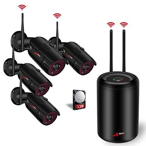 ANRAN Wireless Security Camera System Home Outdoor,4 Channel 1080P NVR 4Pcs 2.0MP HD