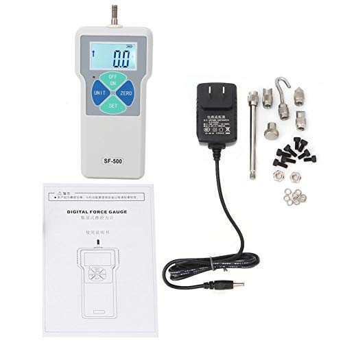 SF-500 Force Gauge Kit Digital Force Gauge Push and Pull Tester 500N 100-240V Dynamometer Digital Force Gauge (US Plug)