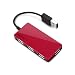 EagleTec HUB3639 USB 2.0, 4 Port Hub (Metallic Red Color, Ultra Slim Size 9mm)