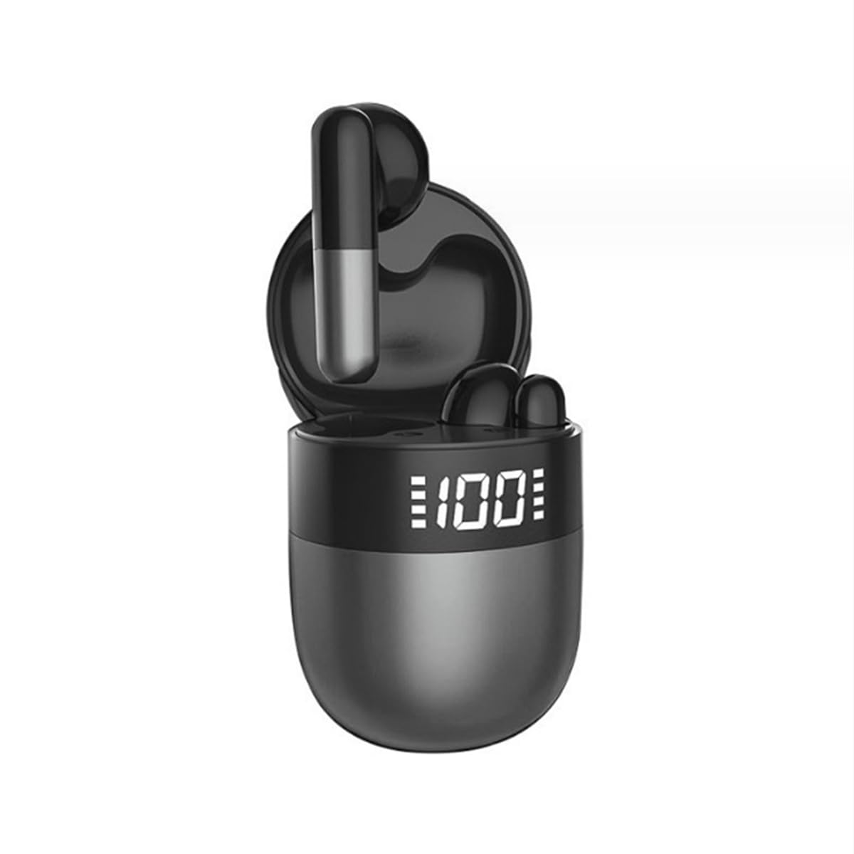 IKXO J28 Wireless Bluetooth Headphones in Ear Earphones Light-Weight Earbud Touch Smart HD Digital Display Charging Pod Sport
