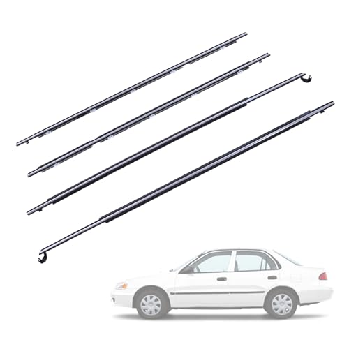 Magimaker Weatherstrip Window Moulding Trim Seal Belt 4Pcs Compatible with