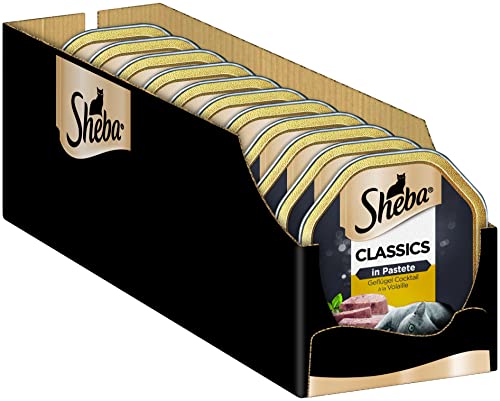 SHEBA Schale Nassfutter für Katzen Classics in Pastete mit Geflügel Cocktail 2 x 11 x 85g – Ansicht 1