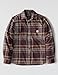 Carhartt Men's Rugged Flex Relaxed Fit Midweight Flannel Long-Sleeve Plaid Shirt, Dark Sepia, Medium