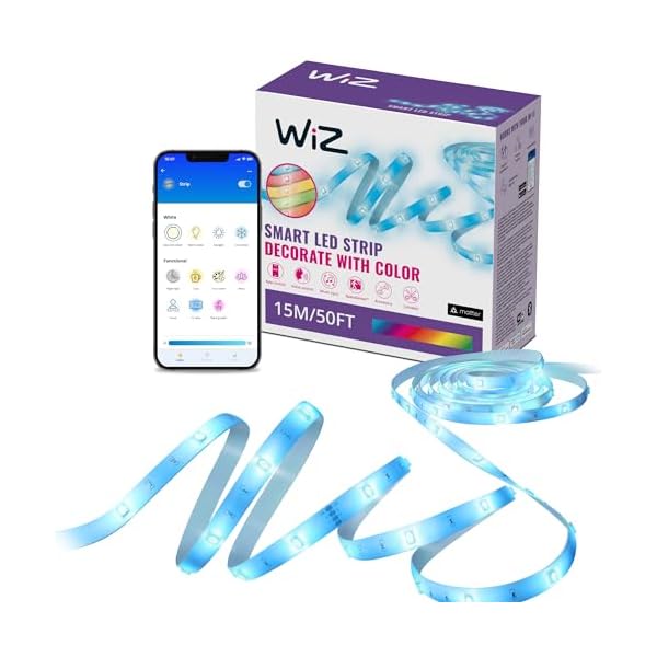 WiZ RGB LED Lightstrip, anpassbar, 16 Mio. Farben + Weißtöne
