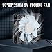 AITRIP 4PCS 80mm 8cm LED Blue Computer Case Cooling Fan 80x80x25mm USB 8025 5V USB Cooling Fan PC Computer CPU Cooling Fan